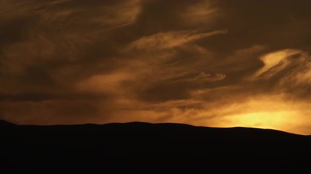 Royalty Free Stock Video Footage panorama of a cloudy sunset shot in Israel at 4k with Red.