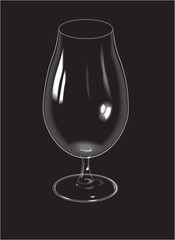 Empty beer glass