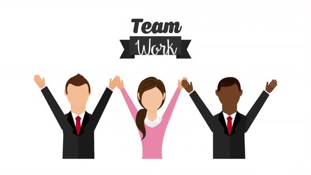 Teamwork icon design, Video Animation 