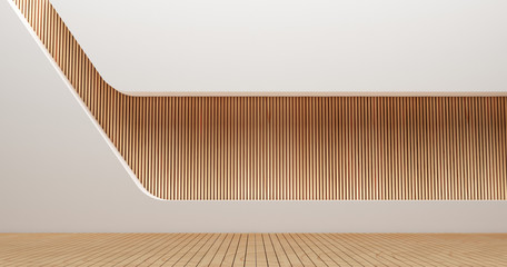 Interior design wall and art of wall style for modern interior 3d rendering images