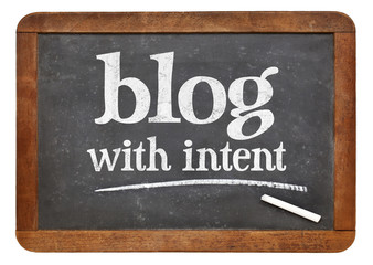 Obraz premium blog with intent advice or reminder