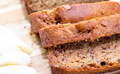 banana bread close up 