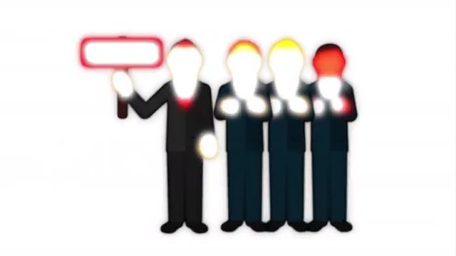 Teamwork icon design, Video Animation