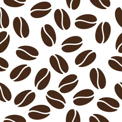 Washable wall murals Coffee seamless coffee beans