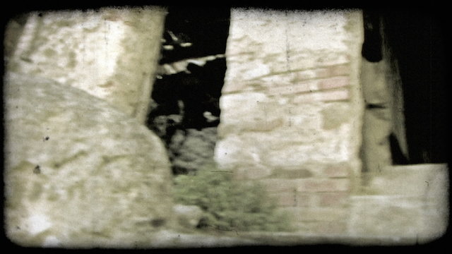 Italian Ruins 18. Vintage stylized video clip.