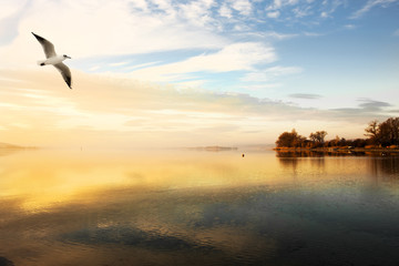 Sonnenuntergang am See