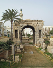 Libye, arc de Marc Aurèle à Tripoli