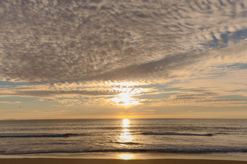 Naklejka na ściany i meble Sunset at Silver Strand State Beach, san diego