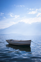 Fototapeta na wymiar Boat in the lake