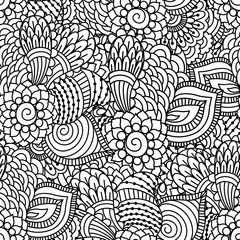 Seamless black and white pattern. 