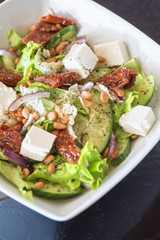 tasty salad closeup