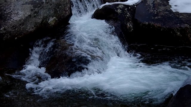 Waterfalls of Studeny potok in High Tatras mountains , Slovakia High Tatras: The Cold Creek Waterfalls
