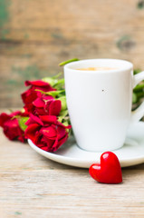 Saint Valentines day in vintage style