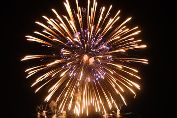 Beautiful Fireworks, Fireworks light up the sky,New Year celebration fireworks