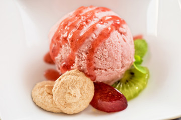 Fruit ice cream