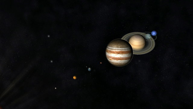 Animation of the Solar System
