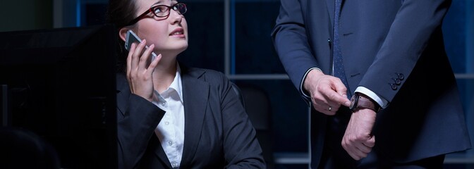 Woman's psychical pressure