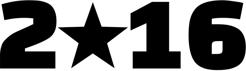 2016 with star