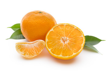 Orange on the isolated white background.