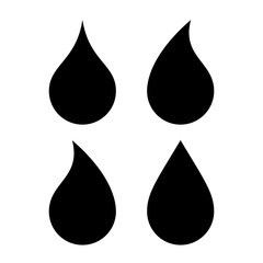 Water drop icon - obrazy, fototapety, plakaty