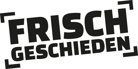 Newly divorced stamp