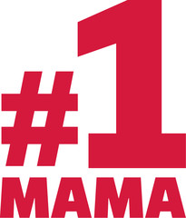 Fototapeta premium Number one mum german
