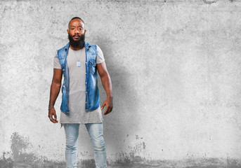 cool black man full body © asierromero