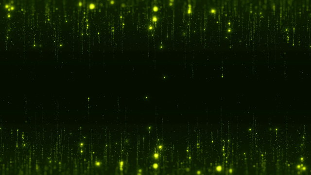 loopable shimmering 4k backround with particles flying from top and bottom of screen with glares
