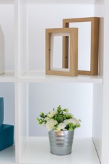 Shelving unit flower and frames