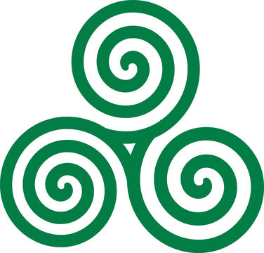 Green Celtic Spiral