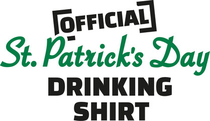Official St. Patrick's Day drinking Shirt