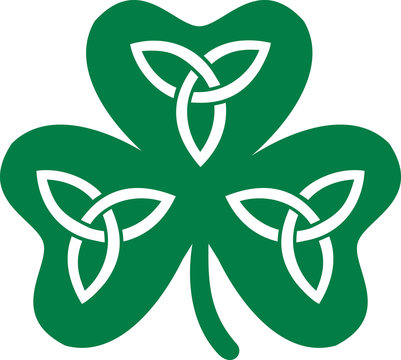 Shamrock With Celtic Knots