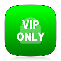 vip only green icon for web and mobile app