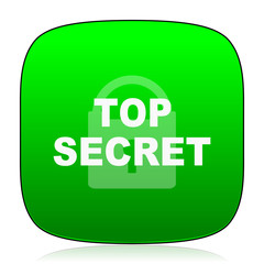 top seret green icon for web and mobile app