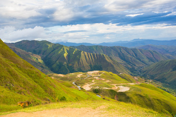 Fototapeta na wymiar View of the Green Mountains