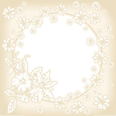 Obraz premium Spring flowers frame