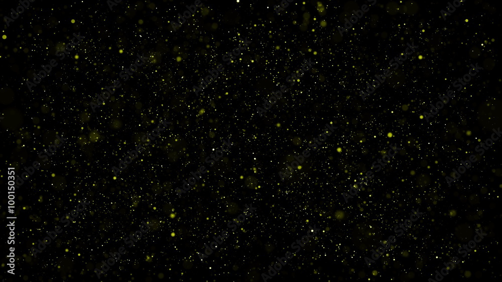 Poster abstract particle background with shallow depth of field at the top and bottom of the screen