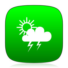 storm green icon for web and mobile app
