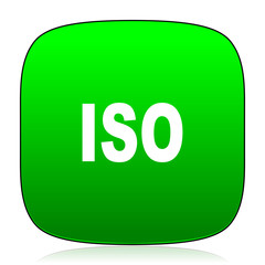 iso green icon for web and mobile app