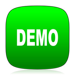 demo green icon for web and mobile app