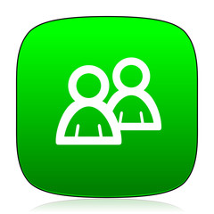 forum green icon for web and mobile app