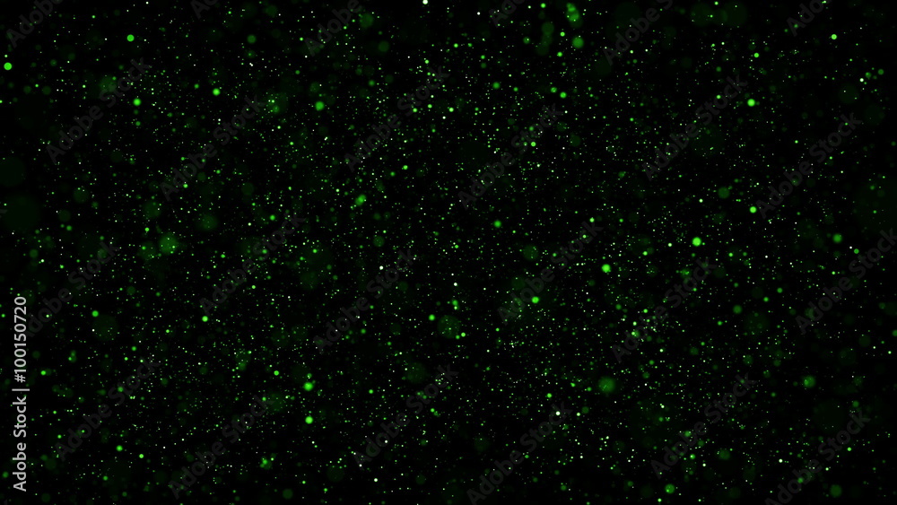 Poster abstract particle background with shallow depth of field at the top and bottom of the screen