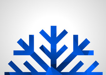 Snowflake wallpaper with low poly effect
