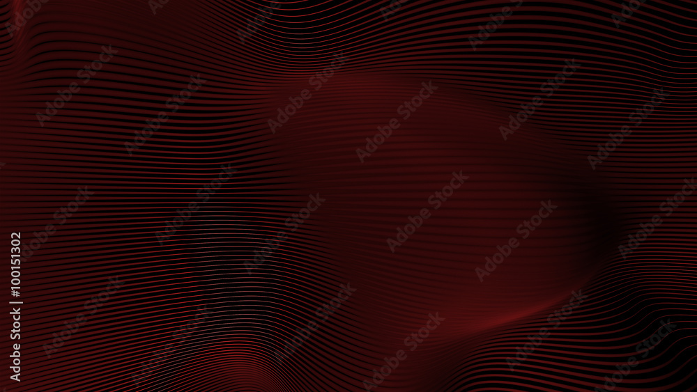 Poster abstract 3d background made of deformed strings