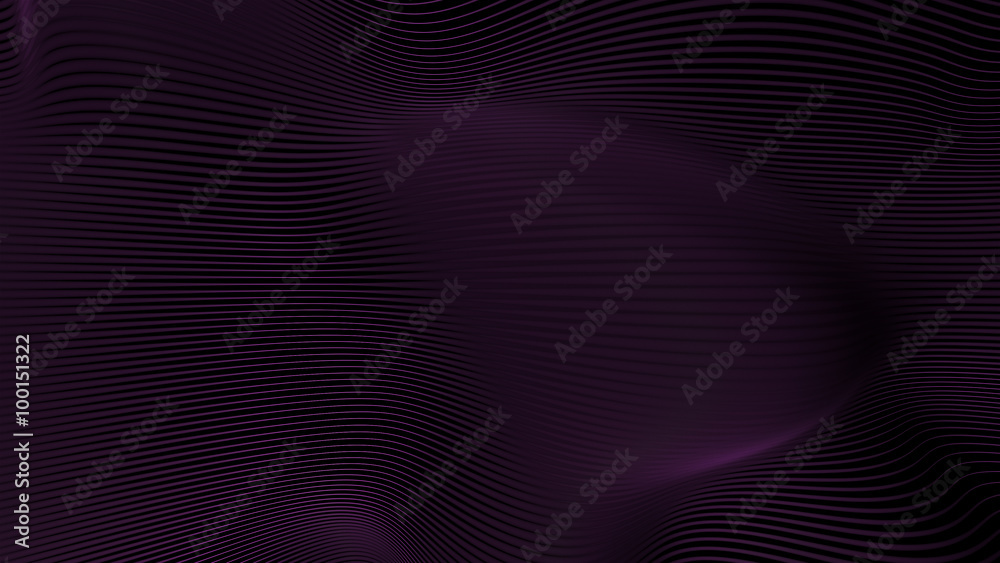 Poster abstract 3d background made of deformed strings