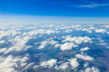 clouds in the blue sky