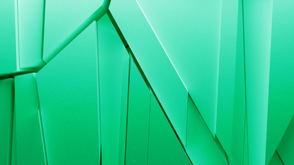 abstract fractured geometry background made of sliced pieces and randomly shapes, sharp forms with light bounce and shadows
