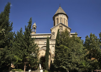 Fototapeta na wymiar Norashen Church in Tbilisi. Georgia