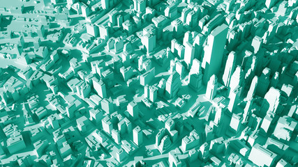 abstract city structure, background made of random buildings 