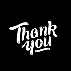 Thank You Hand Drawn Premium Quality Vector Lettering